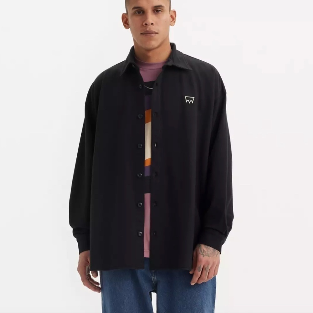 Levi's Skateboarding Relaxed Fit Button-Up Fleece Size Large NWT